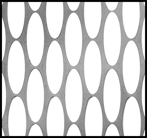 Delikli Panel, 3003 Alüminyum, Oval Desen