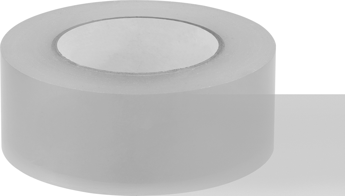 Alev Geciktirici Sızdırmazlık Bandı, 2 inç Genişlik, 108 Fit Uzunluk — 2", Şeffaf, Polyurethane Rubber, Rubber