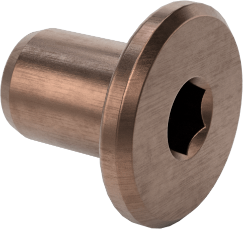 Bronz Kaplamalı Çelik Varil Bağlama, 1/4"-20, 0.472 inç Uzunluk