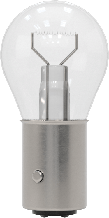 Minyatür Ampul, Bayonet Taban, Çift Kontak, Konik, Ticaret No. 1156DC — 12.8V AC/12.8V DC, Şeffaf, 1156DC