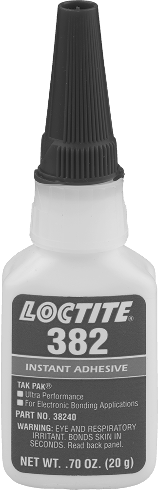 Elektronik Cihazlar için Yalıtım Yapıştırıcısı, Siyanoakrilat, Loctite® 382, 0.7 FL. oz Şişe — Şişe, Electronics, Instant Bond, Elektrik…