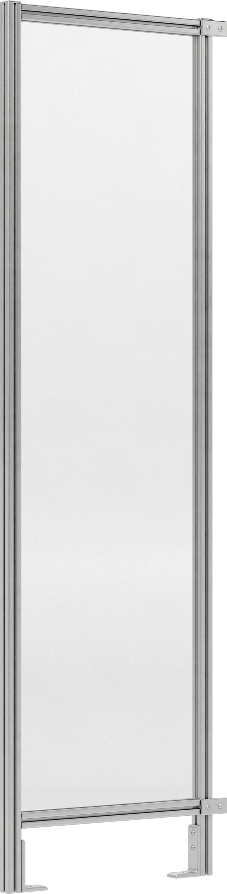 7 Fit Toplam Yükseklik x 2'0" Genişlik, T-Yivli Çerçeveleme Makinesi Koruyucusu için Katı Panel — Panel, Katı, Plastic, Polycarbonate