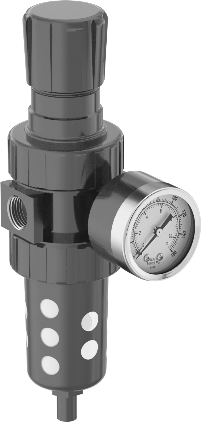 Parker Basınçlı Hava Filtresi/Regülatörü, 06E Serisi, Otomatik Tahliye Özellikli Çinko, 1/2 NPT — 1⁄2, 1⁄2, Filtre/Regülatör