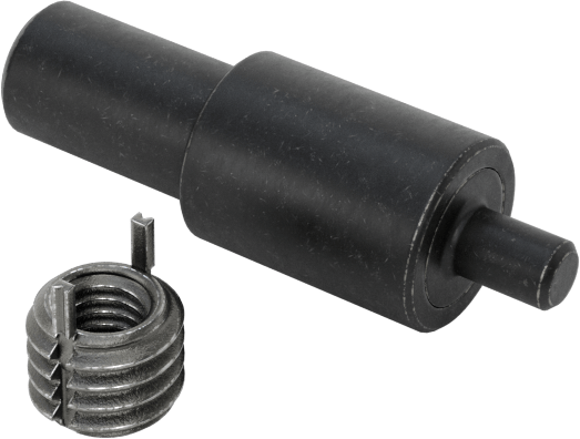 Anahtarla Kilitlenen Ek Parçalar, Aletli, Fosfatlı Çelik, M6 x 1 mm Diş, 3/8"-16 Kılavuz Boyutu