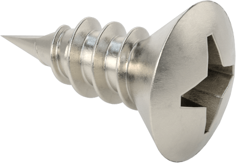 Paslanmaz Çelik Phillips Oval Başlı Diş Açıcı Vidalar, M2.2 Vida Boyutu, 6.5 mm Uzunluk