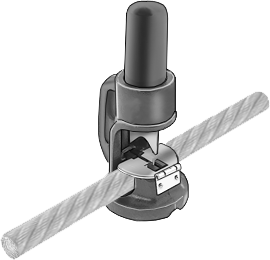 Çekiçle Çalışan Büyük Çaplı Tel Halat Kesici, 3/4" Çelik ve 3/4" Paslanmaz Çelik Maksimum Tel Halat Çapı için