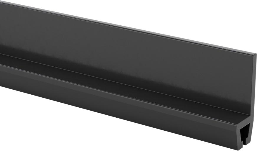 Kolay Kesim Şerit Fırça için 3 Fit Uzunluğunda x 21/32" Flanş Yüksekliğinde Cıvatalı Tutucu — Cıvatalı, 3 ft., Esnek