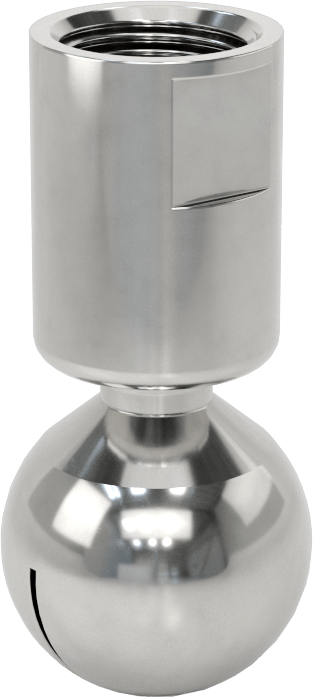 316 Paslanmaz Çelik Dönen Tank Yıkama Nozulu, 3/8 NPT Dişi, 20 PSI'da 7 gpm, 0.040 inç Delik Çapı