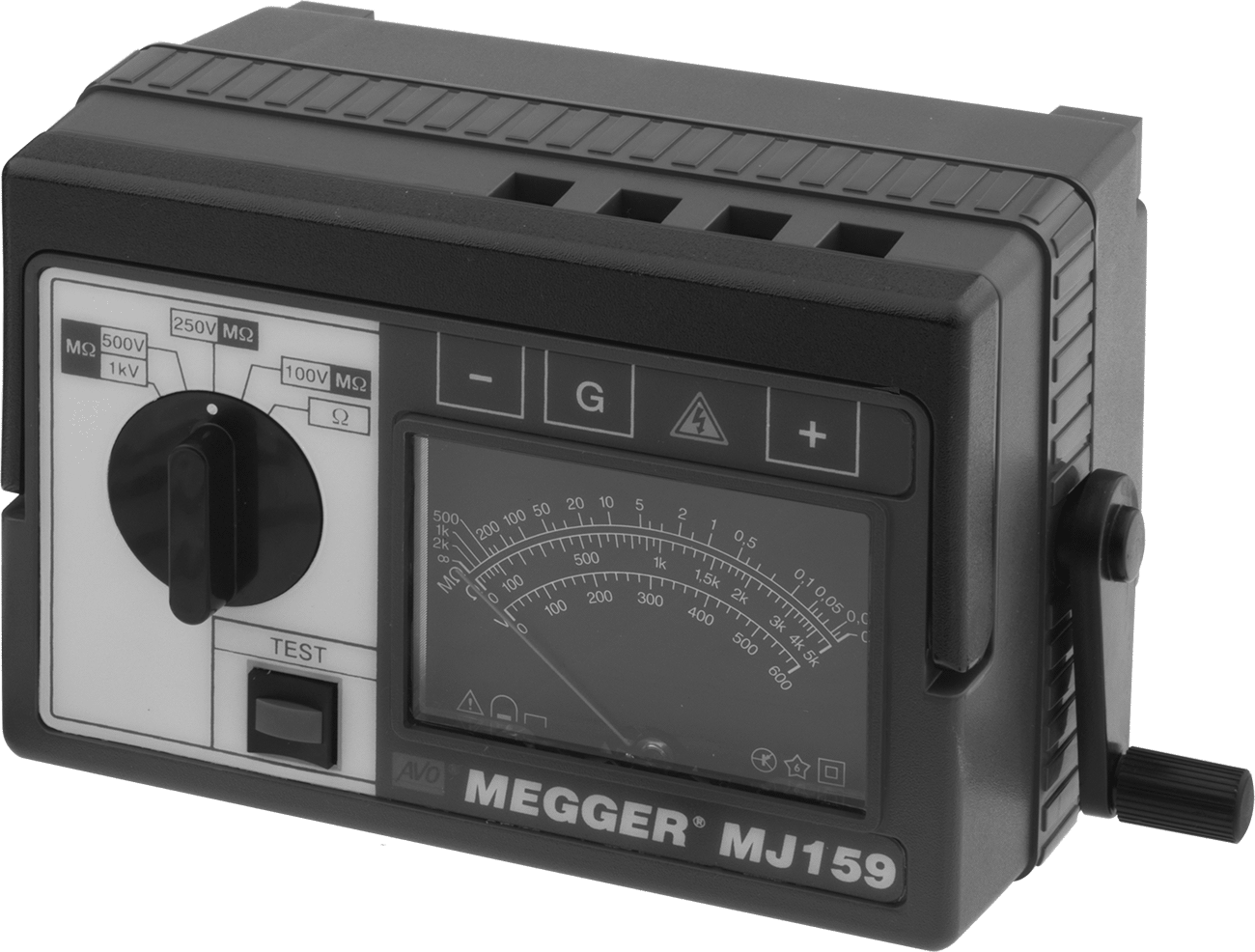 El Kranklı Yalıtım Test Cihazları, Megger Model Mj159, 2000 Megaohm Maksimum Direnç