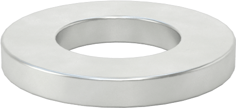 İletken Kalay Kaplı Pirinç Askeri Standartlı Pul, 1/4" Vida Boyutu için, 0.265" İç Çap, 0.500" Dış Çap, AN961-416T