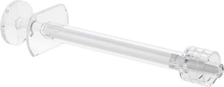 Şeffaf Plastik Şırınga, Luer Lock Bağlantılı, 0.5 ml Kapasite