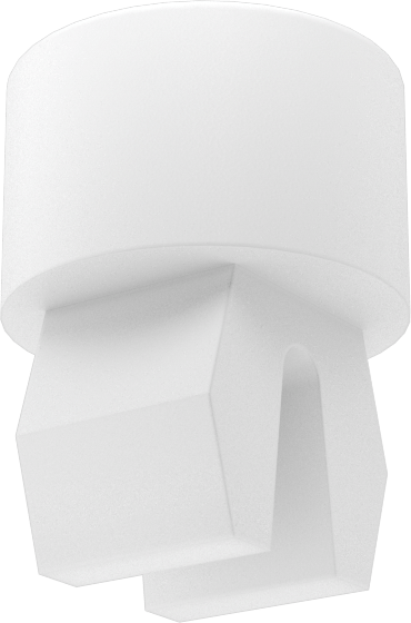 Naylon Kafes Somun, Yuvarlak, 8 Numaralı Vida için, 0.062"-0.170" Panel Kalınlığı için