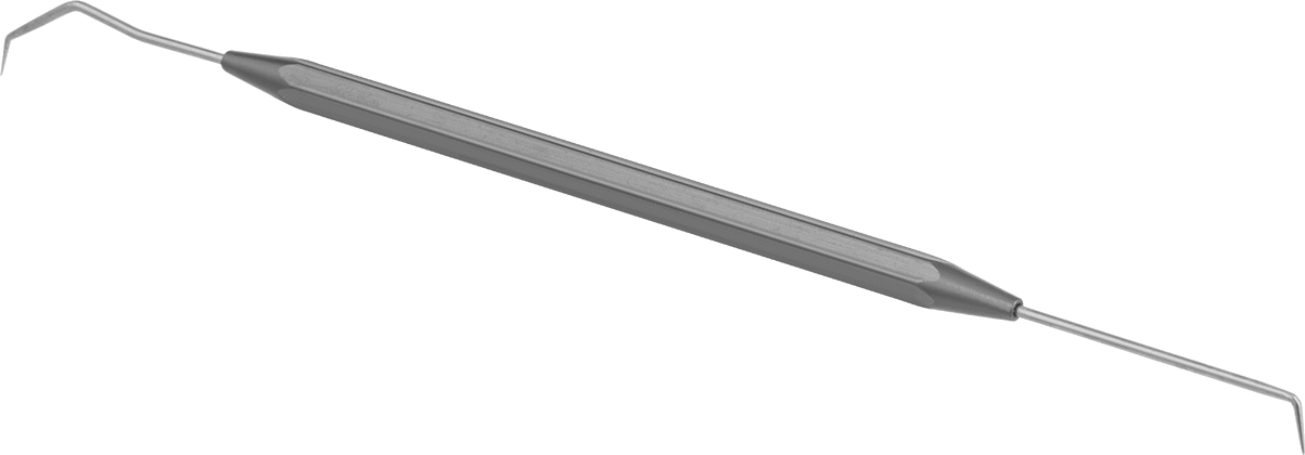 İki Uçlu Hassas Kazma, Düz x Çok Açılı Uçlar, 6-1/4" Uzunluk — 302 Stainless Steel, Stainless Steel, Düz, Düz