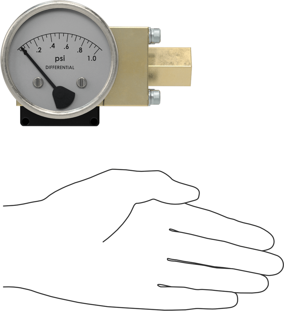 Sıvılar için Diferansiyel Basınç Transmitteri, 4-20 mA, 0-5V DC Çıkış Sinyali, 0 ila 1 PSI