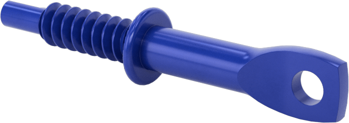 Delik Açma Vidalı Askılar, Paslanma ve Aşınmaya Dayanıklı Kaplamalı, 3/8" Baş Genişliği, 1/4" Boyut, 2-1/4" Uzunluk — Çelik, Delme, 1"