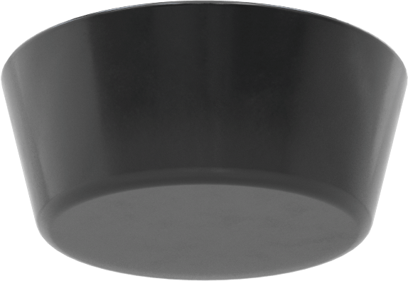 SBR Kauçuk Konik Tapa, Anma Ölçüsü 11.5, 2-1/64" ila 2-13/32" İç Çap için, Delik Olmadan