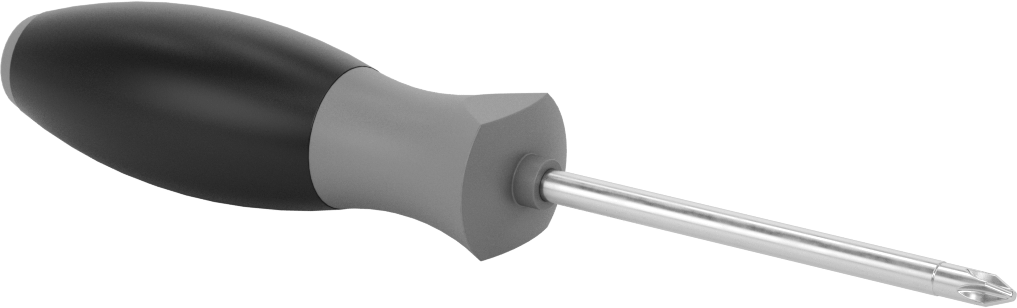 Tornavida, 2 Numara Pozidriv®, 8-1/2" Toplam Uzunluk — No. 2, Sürücü, Ultra Grip