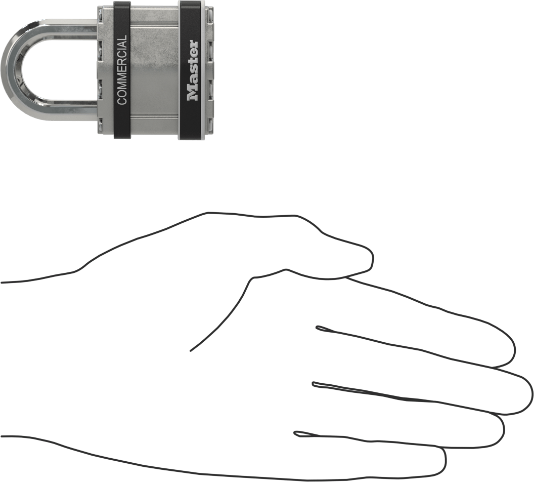 Hava Koşullarına Dayanıklı Eş Anahtarlı Asma Kilit, Sekizgen Şakel, Master Lock M1Kasts, Anahtar Numarası, 0356