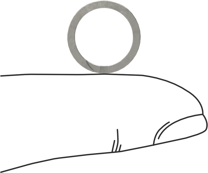 Ağır Hizmet Spiral İç Segman, 13 mm İç Çap için, 18-8 Paslanmaz Çelik