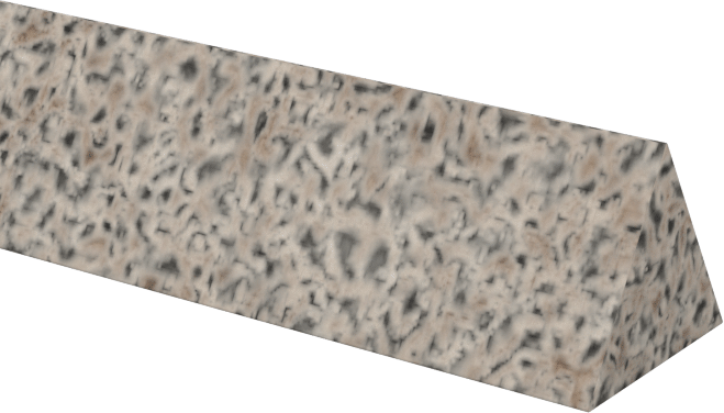 Çelik için Tıkanmaya Dayanıklı Parlatma Taşı, Düz Üçgen, 240 Kum, 4" Uzunluk x 1/4" Genişlik