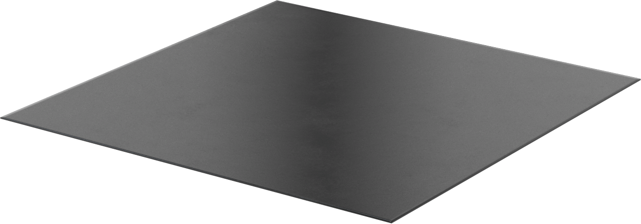 Hava Koşullarına ve Kimyasallara Dayanıklı Santopren Kauçuk, Yapışkan Sırtlı Levha, 12" Genişlik x 12" Uzunluk, 1/32" Kalınlık