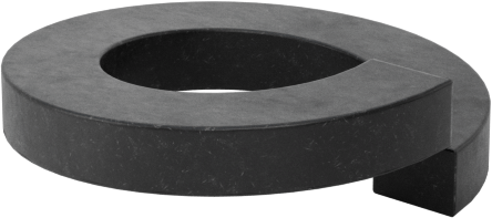 18-8 Paslanmaz Çelik Yaylı Pul, Siyah Oksit, 10 Numaralı Vida Boyutu için, 0.200" İç Çap, 0.334" Dış Çap — 18-8 Stainless Steel, Stainles…