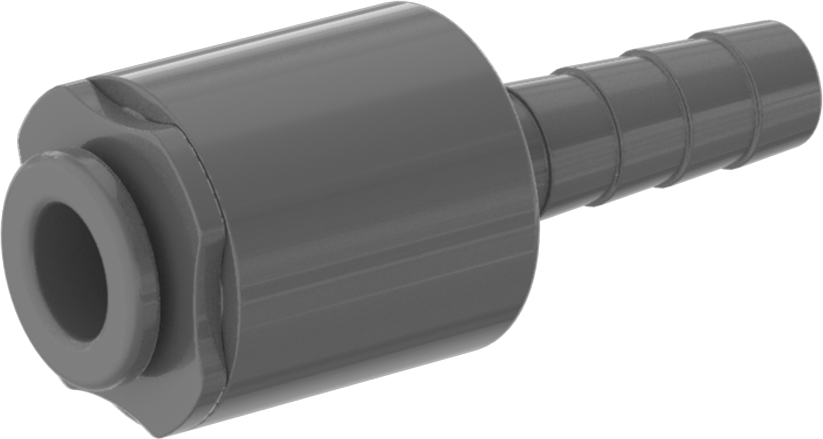 Bas-Bağlantı Elemanı, Paslanmaz Çelik-Plastik Boru için, 1/4" Boru x 1/4" Tırnaklı İç Çap