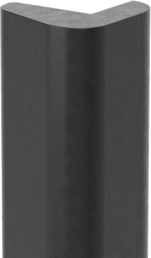 Kauçuk Köşe Koruyucu, Yuvarlak, 1-3/4" Genişlik, 4 Fit Uzunluk — Yuvarlak, Köşe, EPDM, Rubber