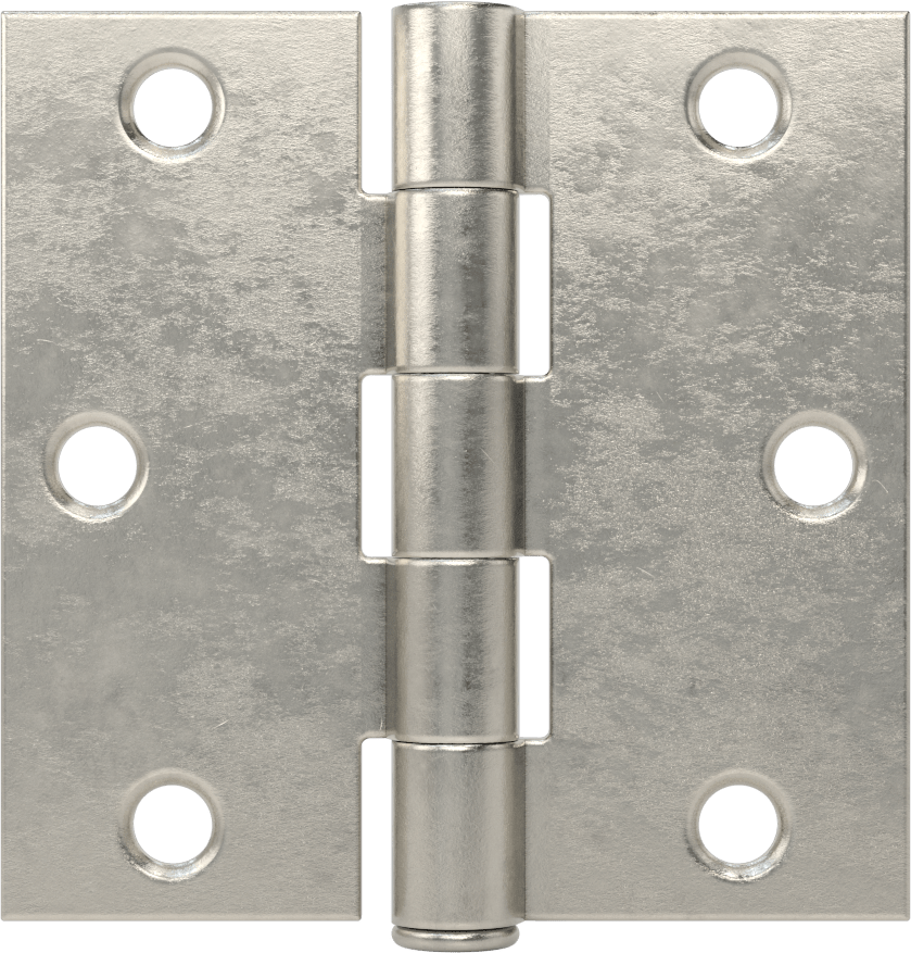 Delikli Gömme Montaj Menteşesi, Çıkarılabilir Pim, Kare Köşe, 304 Paslanmaz Çelik, 3" x 1-1/2" Kapı Kanadı