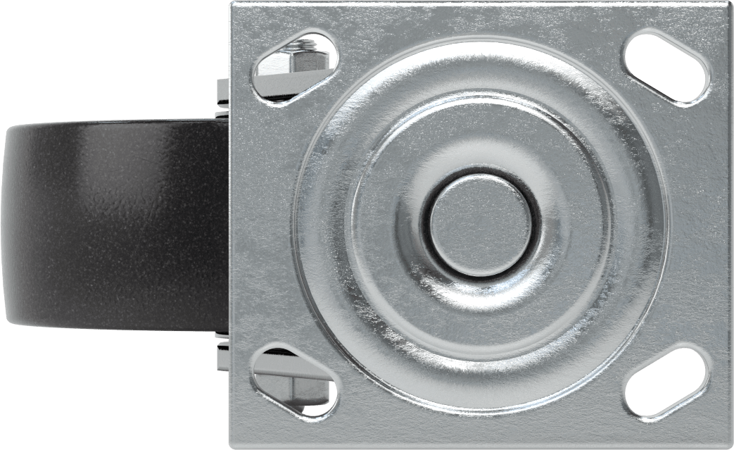 4-1/2" x 4" Montaj Plakalı Samson Tekerlek, 6" Çaplı Polipropilen Tekerlekli Döner Tekerlek, Koruyuculu Rulman