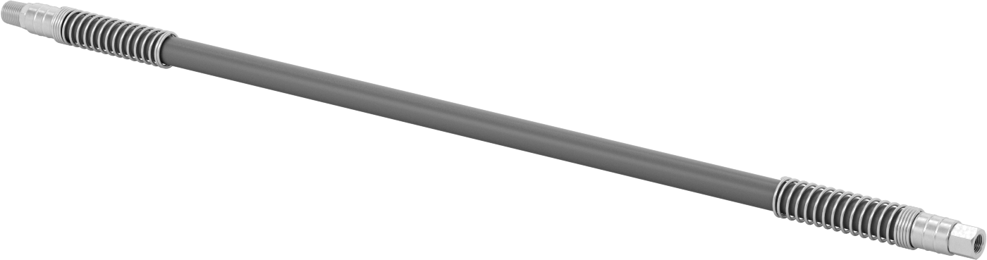 Bükülüp Sabit Kalan Hava Nozulu için 1/8 NPT Dişi Çıkışlı 24" Uzunlukta PVC Hortum — 1⁄4, Plastic, PVC, NPT