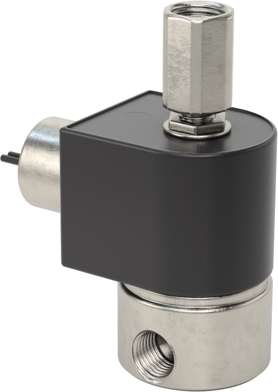 Kompakt Dişli Solenoid Yön Değiştirme Valfi, 24V DC, 1/4 NPT Dişi, 0.095 Akış Katsayısı