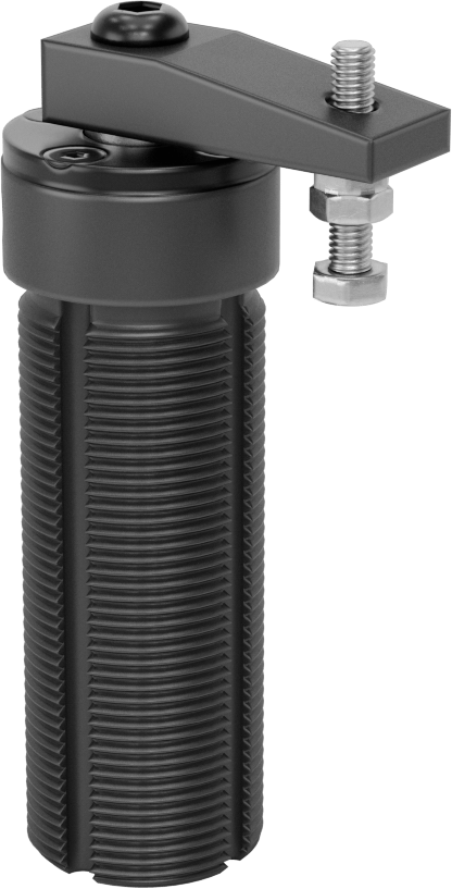 Havalı Sabitleme Fikstürü Kelepçesi, Kaynak için, Dişli, Saat Yönünün Tersine, 1-1/8" Uzanma Mesafesi