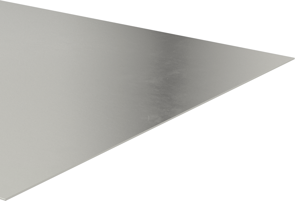 Boyanabilir Galvanizli Düşük Karbonlu Çelik Sac, 12" x 12" x 0.035"