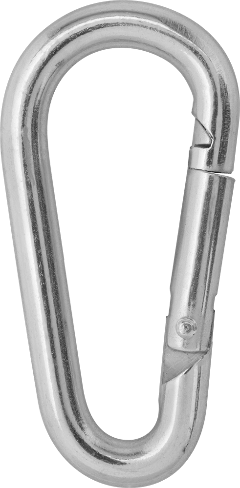 Çinko Kaplamalı Çelik Karabina - Kaldırma Amaçlı Değildir, 100 lbs. Kapasite, 1/4" Kalınlık