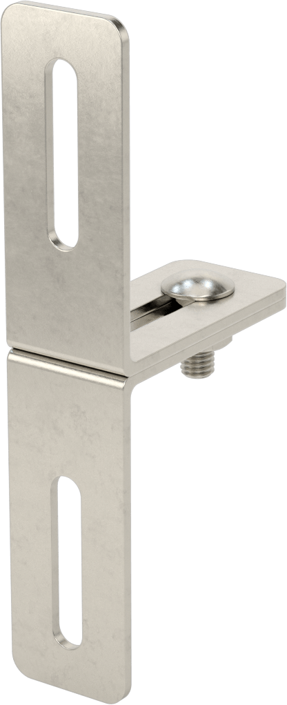 3-1/4" x 7-1/2" x 1/8" İki Parçalı L-Braket