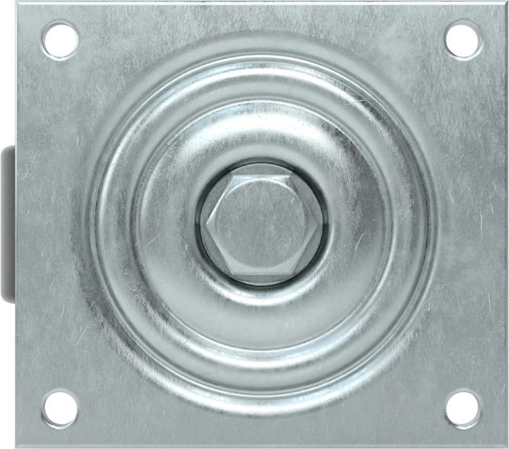 5-1/2" x 5" Plakalı Yüksek Kapasiteli Spartan Tekerlek, Açık Rulmanlı ve 4 inç Çapında Fenolik Tekerlekli Döner Tekerlek