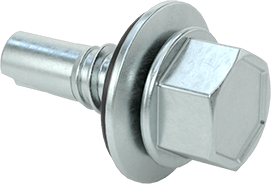 Metal için Pullu Delme Vidaları, Çinko Kaplı Çelik