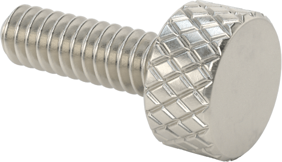 Tırtıllı Başlı El Vidası, Dar, 4-40 Diş Boyutu, 3/8" Uzunluk