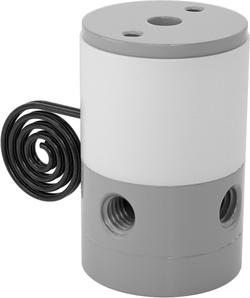 Kimyasallar için Solenoid Yön Değiştirme Vanası, 12V DC, 10-32 UNF Dişi