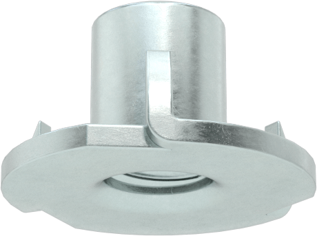 Çelik T Somun Ekleri, Fiberglas için, 8-32 Diş Boyutu, 0.289" Takılı Uzunluk