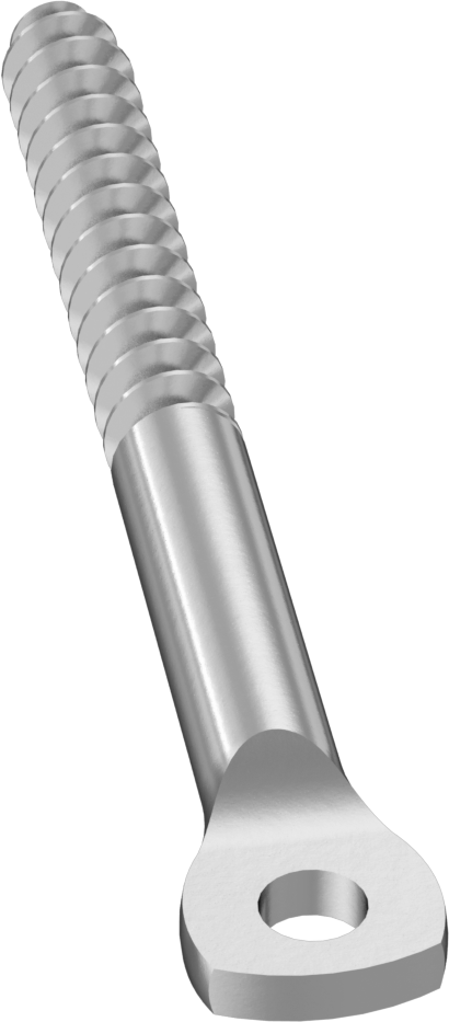 Ahşap Vida Tipi Askılar, 1/4" Vida Boyutu, 3" Uzunluk