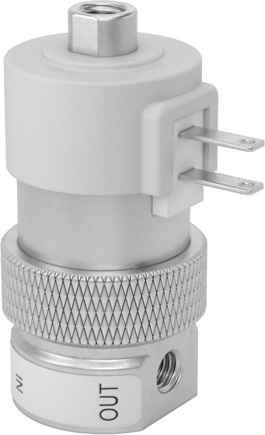 Elektrikli Hava Yön Kontrol Vanası, Normalde Kapalı/Açık, Tek Solenoid, 10-32 UNF — Elektrikli (Solenoid), Yay, Vidalı