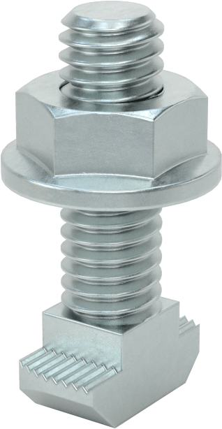 T-Yivli Çerçeve, Çekiç Somunu ve 5/16"-18 Dişli Saplama, 1.5 inç ve 40 mm Ray — Drop In, Vida ve Somun Seti, T-Yuvası