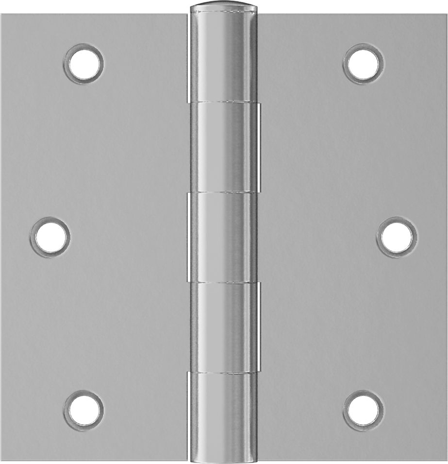 Delikli Gömme Montaj Menteşesi, Çıkarılabilir Pim, Kare, Çelik, 2.5 inç x 1.25 inç x 0.072 inç Yaprak — 2 1⁄2", 2 1⁄2", Delikli