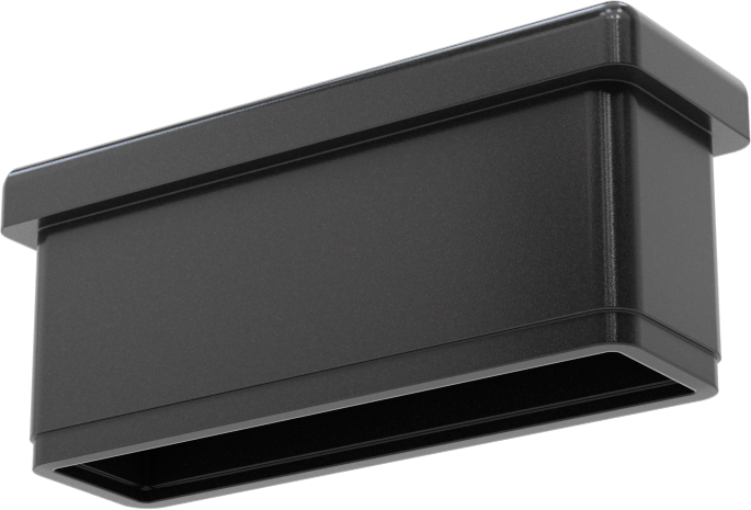 Dikdörtgen Tapalar, İtme, 1.4" Uzunluk x 0.4" İç Genişlik için