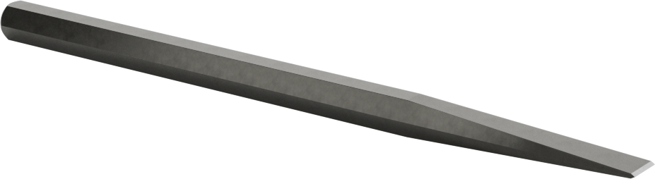 Metal için Pürüzsüz Saplı Keski, Standart Uçlu, 1/4" Bıçak Genişliği