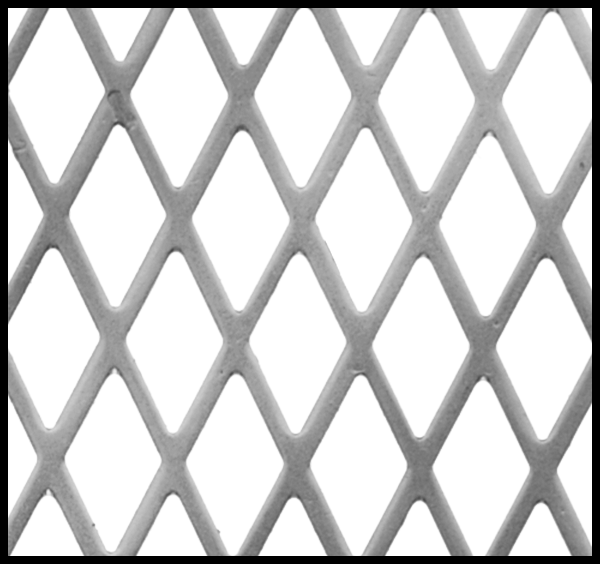 Delikli Panel, 3003 Alüminyum, Elmas Deseni, 36" x 40" x 0.032"