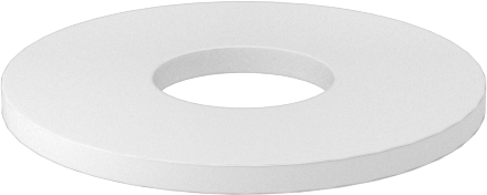 Delrin® Asetal Plastik Pul, 1 Numaralı Vida Boyutu için, 0.094" İç Çap, 0.250" Dış Çap — 0.094", 0.012" ila 0.018", 0.250"