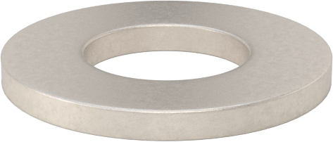 Sınıf 2 Titanyum SAE Pul, 5/16" Vida Boyutu için, 0.344" İç Çap, 0.688" Dış Çap